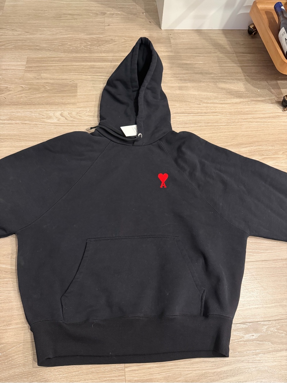 AMI Paris Black Men’s Hoodie